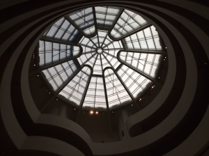 The ceiling at the Guggenheim Museum 